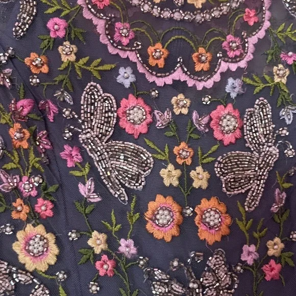 Opulent, exquisite an investment - Needle & Thread Floral Embroidered Dress 4 - Picture 1 of 11